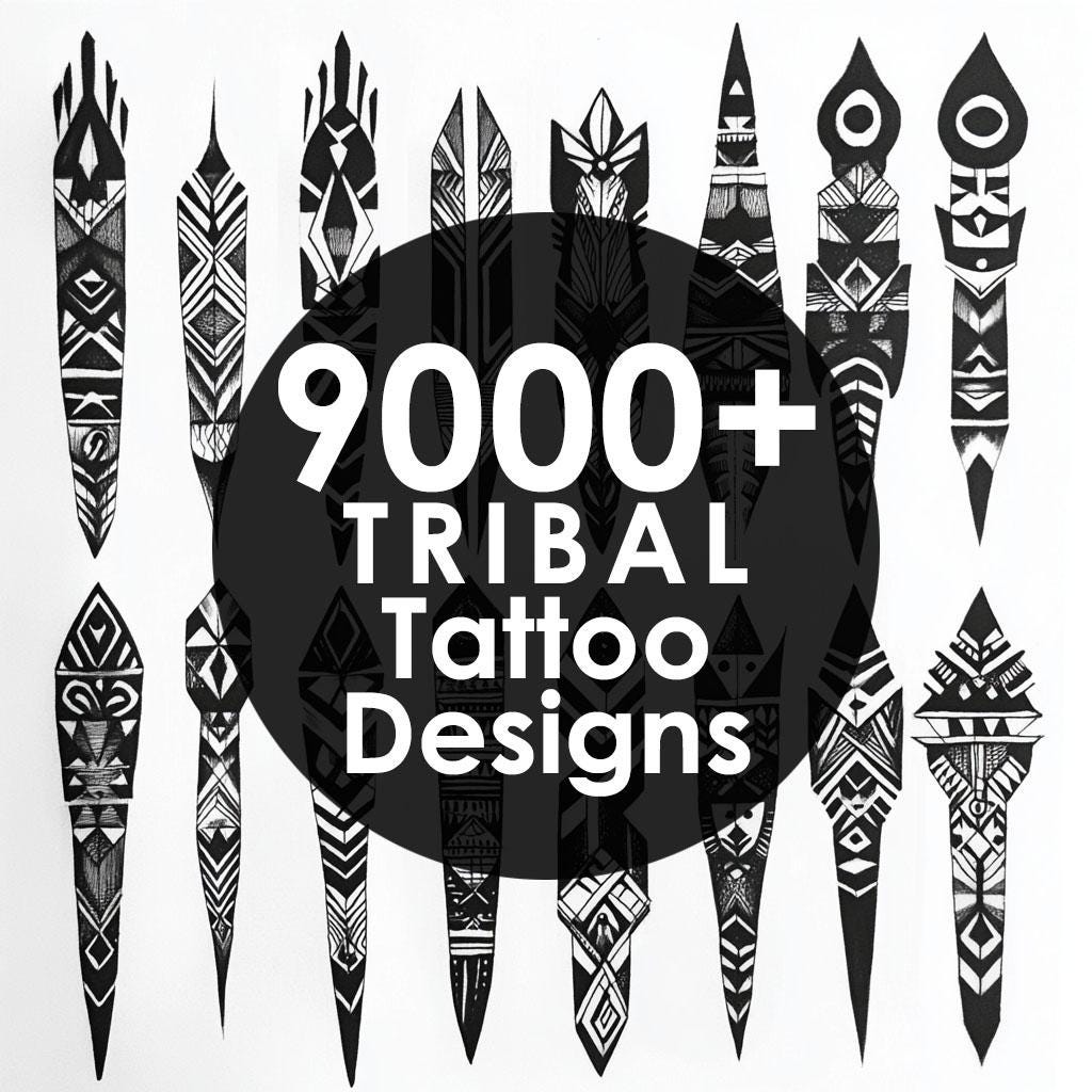 9000+ Tribal Ultimate Bundle Tattoo Designs Unique High Quality
