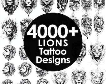 4000+ Lion Ultimate Bundle Tattoo Designs Unique High Quality Detailed Eye Catching Tattoos Copyright Free Ideas Trending Lions