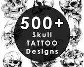 500+ Skull Tattoo Designs Roses Snakes Spiders Aliens Dragons High Quality Line Work Detailed Skulls Eye Catching Tattoos Copyright Free