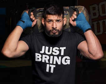The Rock 'Just Bring It' Wrestling T-Shirt | Vintage The Rock | Fancy Dress | The Rock Costume | Retro Clothing
