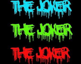 The Joker 5 Pack Drippy Graffiti PNG Custom Pack