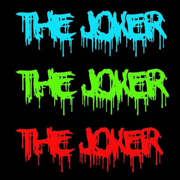 The Joker 5 Pack Drippy Graffiti PNG Custom Pack