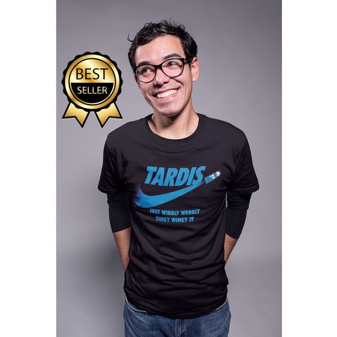 Tardis Just Wibbly Wobbly Timey Wimey It Tshirt Worn by Dr Who Star ...