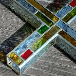 Scala Sancta (Holy Stairs) - Christian Cross Stained Glass Jesus Christ Christian Gift Home Decor