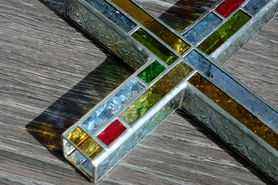 Scala Sancta (Holy Stairs) - Christian Cross Stained Glass Jesus Christ Christian Gift Home Decor