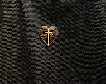 Eternal Truth - Luminous Cross | Enamel Pin | Brooch | Delicate Accessory | Gift | Unisex