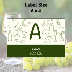 White Wine Tasting | Wine Tasting Game | Score Card | Wine Bottle