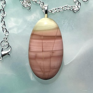 Imperial Jasper Oval Pendant Necklace