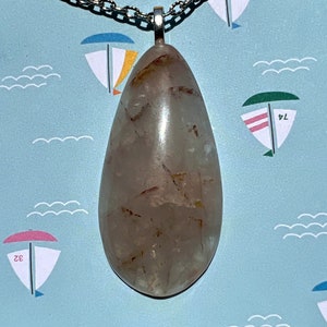 Llano River Quartz Pendant Necklace