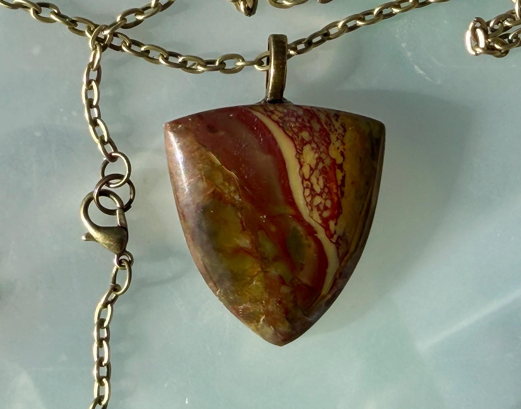 Morrisonite Shield Pendant Necklace - Etsy Canada