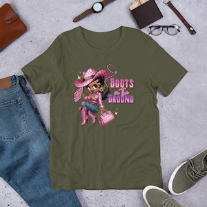 Bezauberndes Puppen-Boots auf dem Boden Unisex T-shirt