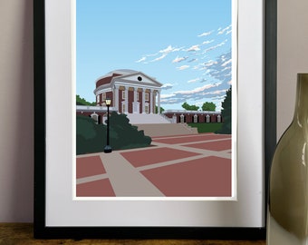 The Rotunda at Dusk, University of Virginia