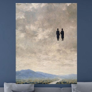 René Magritte,René Print L&#39;Art de la Conversation Canvas,Rene Magritte Wall Decor for home,Office Wall Art, Famous Art  Print Poster 29