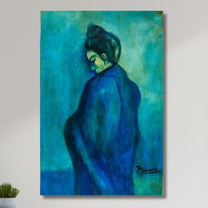 Pablo Picasso  Blue Period Giclee Wall Art,Pablo Picasso Painting Blue Period ,Pablo Picasso Art Canvas, Pablo Picasso  Vintage art 30