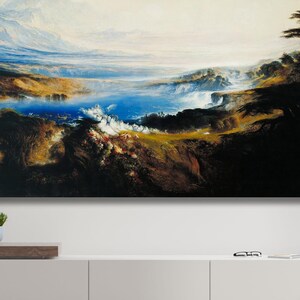 John Martin Print The Plains of Heaven on Canvas ,John Martin Heaven Poster Wall Art Decor,John Martin Canvas art,Modern Wall Art canvas 2