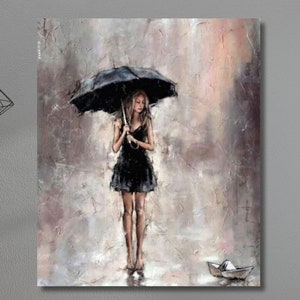 Rainy Day Woman Print Wall Art, Rainy Day Woman Canvas Painting ,Rainy Day Woman Poster,Rainy Day Woman Wall Decor,Ready to Hang,Home Decor