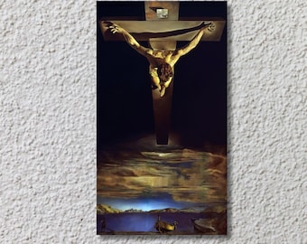 Christ of Saint John of the Cross 1951 Painting by Salvador Dali,Salvador Dali Print,Salvador Dali Wall Art Canvas,Christ art,Home Decor 17