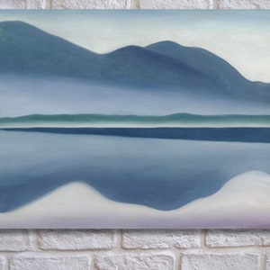 Georgia O&#39;Keeffe Mountain Reflection Art Print: Home Decor