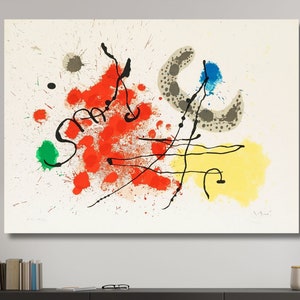 Joan Miro Print on Canvas,Joan Miro Canvas Painting,Joan Miro Artworks,Surrealism art,Joan Miro Canvas Wall Art,Vintage Art Wall art 8