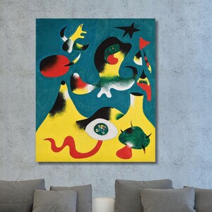 Joan Miro Print, Joan Miro Poster,Joan Miro Painting,Joan Miro Canvas Wall Art,Surrealism Modern Art,Housewarming gift,Modern Wall Art 2