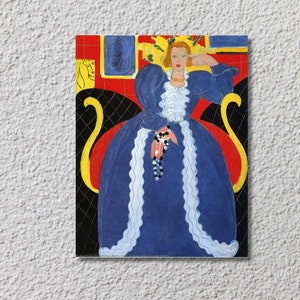 Henri Matisse Print  Woman in Blue detail (1937) Canvas,Matisse Oil Painting Canvas,Matisse Vintage Wall Art,Home Decor, Wall Art 26