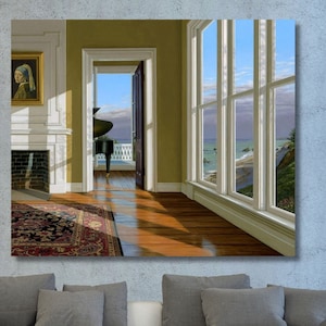 Edward Hopper Print Second Story Sonnenlicht auf Leinwand,Edward Hopper Kunstwerke, Ikonenhafte Edward Hopper Kunst,Berühmte Gemälde,Innendekoration 10