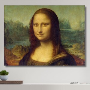 Leonardo Da Vinci The Mona Lisa Print (1503-1506),Mona Lisa Poster Print,Leonardo Da Vinci Art,Mona Lisa Canvas Home Decor,Office Decor 2