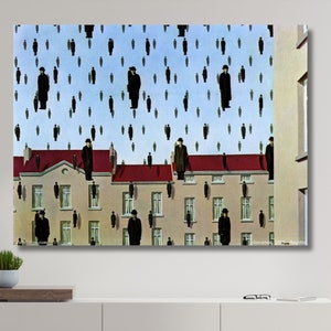 額装品/ゴルコンダ/ルネ マグリット/インテリア/アート/特別品/ポスター ゴルコンダ(ルネ マグリット)額装済ポスター : azポスター