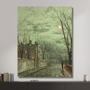 After the Shower Painting by John Atkinson Grimshaw ,John Atkinson Grimshaw Reproduction Print,John Atkinson Grimshaw Artworks