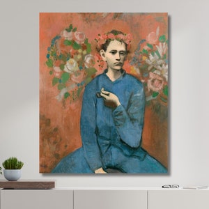 Pablo Picasso Print The Boy with a Pipe (1905),Picasso Original Painting,Picasso Print on Canvas,Picasso Wall Art,Vintage Art,Home Decor 23