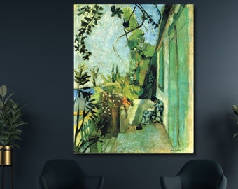 Henri Matisse Impresión Terraza sobre lienzo, La Terraza Saint-Tropez Póster 18