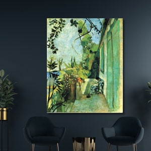 Henri Matisse Print Terrace on Canvas, The Terrace Saint-Tropez Poster,Matisse Painting,Matisse Vintage Wall Art,Giclee Wall Art 18