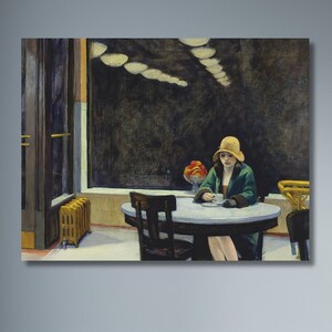 Edward Hopper Automat  Canvas Wall Art 6
