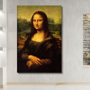 Leonardo Da Vinci  Mona Lisa Print (1503-1506),Mona Lisa Poster Print,Leonardo Da Vinci Art,Mona Lisa Canvas Home Decor,Office Decor 1