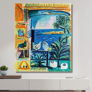 Pablo Picasso Print Cote d&#39;Azur Landscape wall art ,Pablo Picasso Print Poster,Fine Art Print, Modern Canvas Art,Wall Decor,Home Decor 21