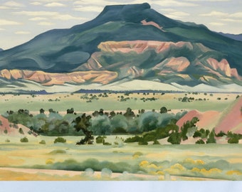 Georgia O'Keeffe new Mexico Landspace Print on Canvas, Wall art 26