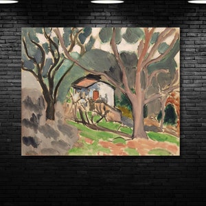 Henri Matisse,Matisse Print House among the trees Canvas, Henri Matisse Landspace Poster,Henri Matisse Canvas,Home Decor,Wall decor 36