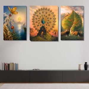 Set Of 3 Vladimir Kush Print on Canvas,Vladimir Kush Painting,Vladimir Kush Surreal Art,Vladimir Kush Artworks,Home Decor,Wall Art 8