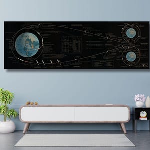 NASA's The Apollo Lunar Landing Chart ruimteverkenning muurkaart luchtvaart print astronaut canvas, Apollo 8 Earthrise Earth Day kunst aan de muur