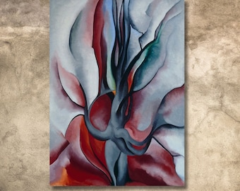 Georgia O'Keeffe Blumen Druck, Kunst Leinwand 39