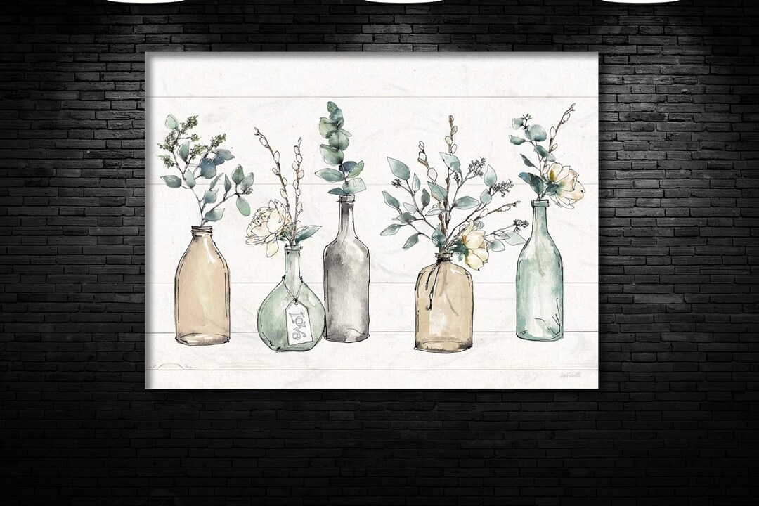 Bottle Vases, Flowers Painting,glass Vases, Bottle Flower Vases