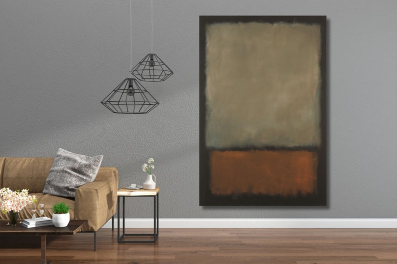 Mark Rothko Painting brown Rothko Wall Art Rothko Untitled - Etsy