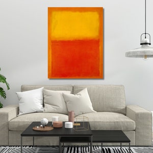 Mark Rothko Print orange and yellow, Rothko untitled Reproduction, Rothko Painting Museum Exhibition Mark Rothko Poster& Canvas Panel 4