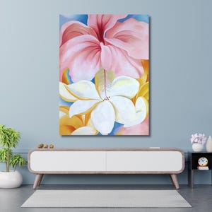 Georgia O&#39;Keeffe Print Flower on Canvas,Georgia O&#39;Keeffe Painting,Georgia O&#39;Keeffe Reproduction,Colorful print,Flower wall art 43