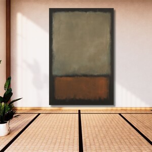 Mark Rothko Painting ,brown Rothko Wall Art, Rothko Untitled 1959 ...