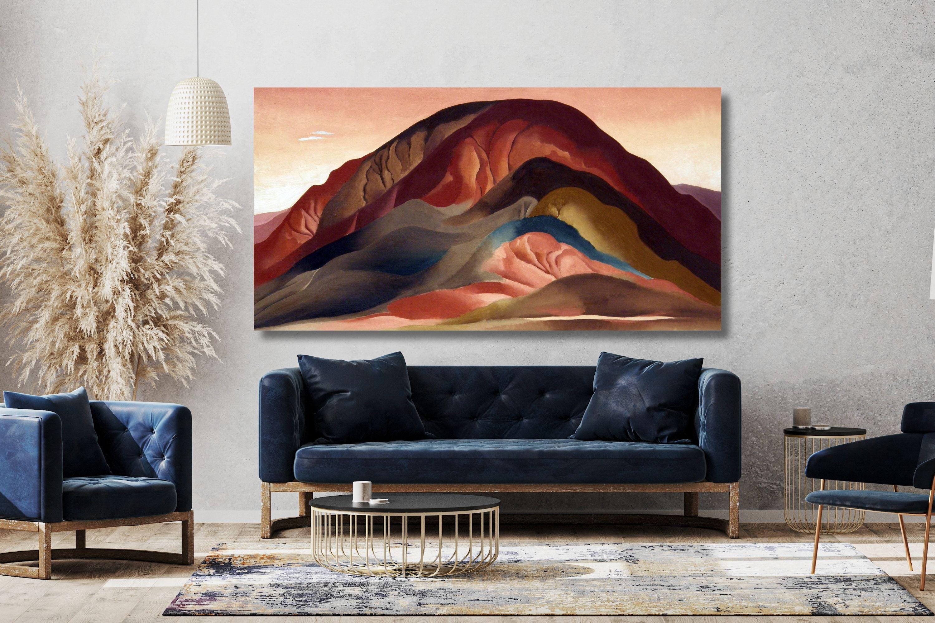 Georgia O'keeffe Rust Red Hills: Captivating Landscape Art Poster