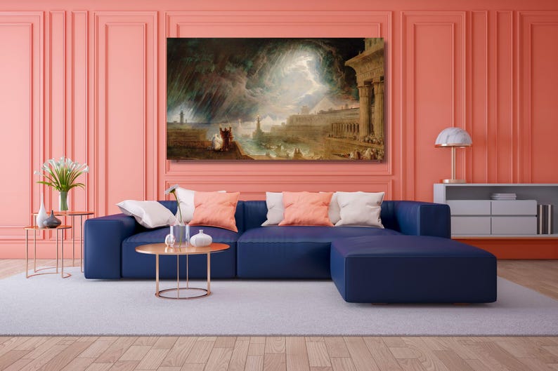 John Martin Seventh Plague of Egypt Canvas Art Print, Vintage Art 8 - Etsy