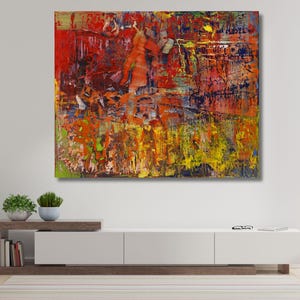Gerhard Richter Abstract Colorful  Print on Canvas,Gerhard Richter Painting,Gerhard Richter Artworks,Office decor,Home decor,Modern Wall Art