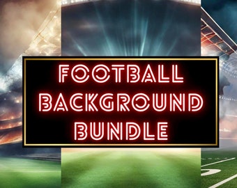 Fußballplatz Hintergrund Bundle Digitaler Download, Fußball Kulisse mit Rauch und Lichter, Fußballstadien Kulisse