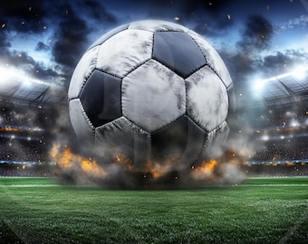 Fußball-Hintergrund, Photoshop-Hintergrund, Tumbler-Design – Hochauflösender digitaler Download